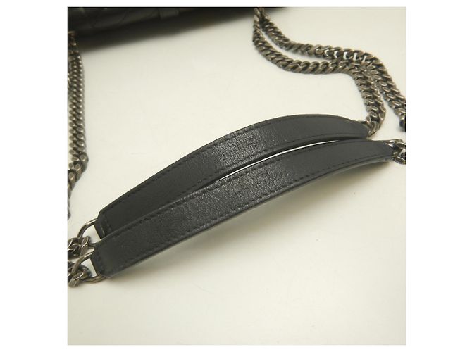 Borsa a tracolla in pelle nera Yves Saint Laurent - vista 7