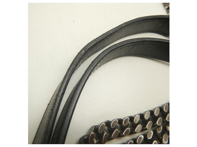Borsa a tracolla in pelle nera Yves Saint Laurent - vista 8