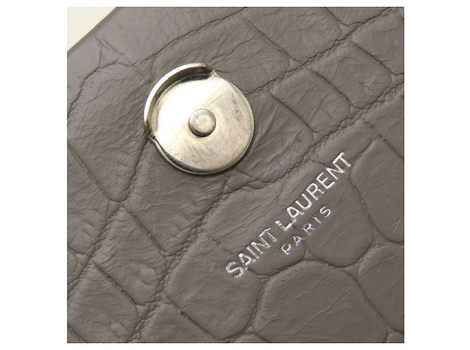 Borsa a tracolla Yves Saint Laurent Kate con nappe e catena Marrone - vista 14