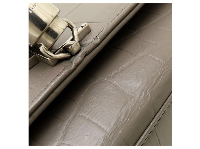 Borsa a tracolla Yves Saint Laurent Kate con nappe e catena Marrone - vista 17