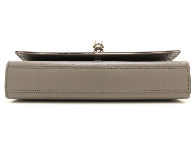 Borsa a tracolla Yves Saint Laurent Kate con nappe e catena Marrone - vista 4