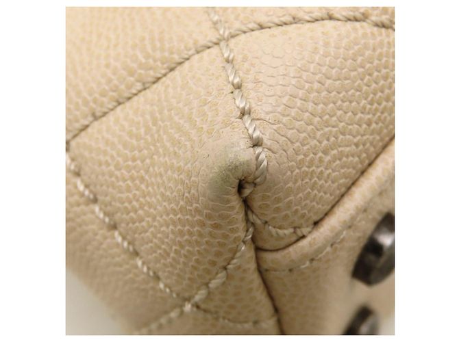 Borsa Chanel Matelassé Coco Handle 24 XS Beige - vista 17