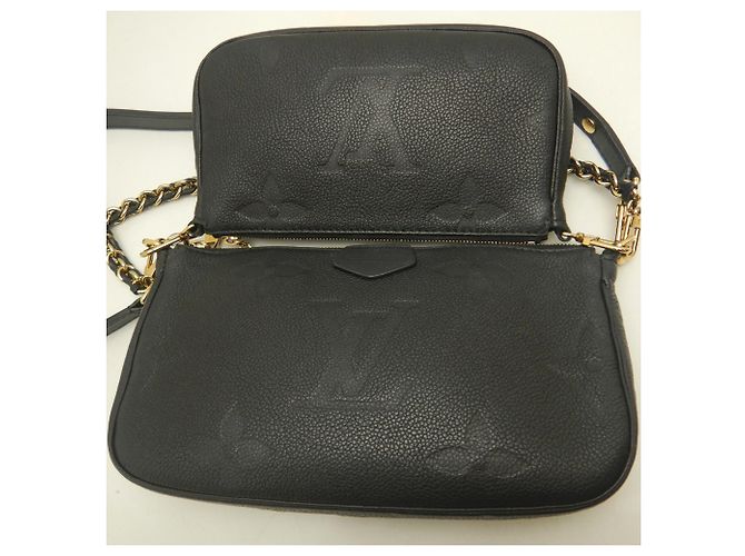 Louis Vuitton Monogram Empreinte Multi Pochette Accessoires Shoulder Bag - Noir Negro - vista 6