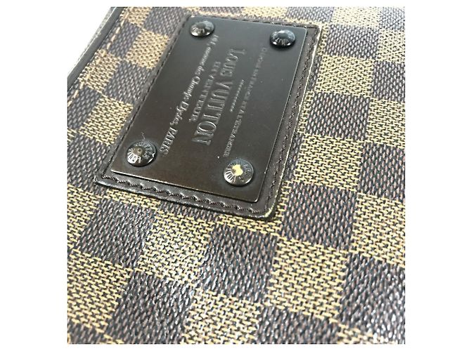 Borsa a tracolla Louis Vuitton Damier Brooklyn PM Marrone Damier ebene - vista 11