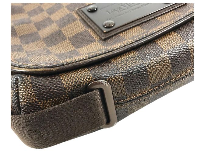 Borsa a tracolla Louis Vuitton Damier Brooklyn PM Marrone Damier ebene - vista 12