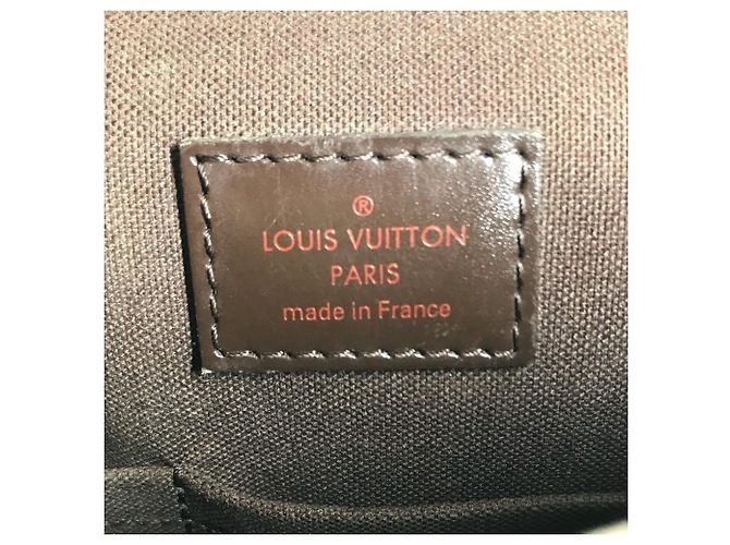 Borsa a tracolla Louis Vuitton Damier Brooklyn PM Marrone Damier ebene - vista 18