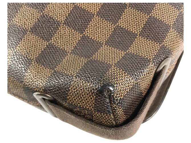 Borsa a tracolla Louis Vuitton Damier Brooklyn PM Marrone Damier ebene - vista 8