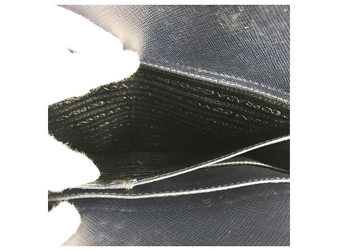 Mallette Prada en cuir Saffiano Bleu - vue 12