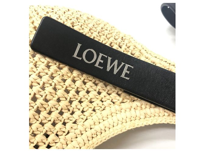 Loewe Punch Hole Hobo Mini Strohtasche Schwarz - Ansicht 6