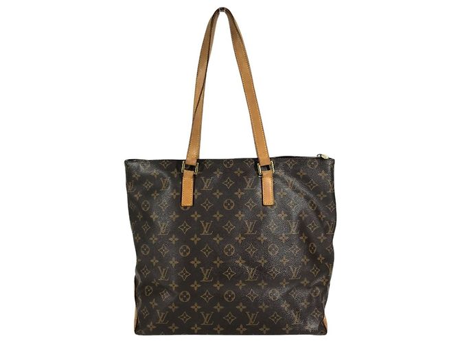 Borsa Cabas Mezzo Monogram Louis Vuitton Marrone - vista 2