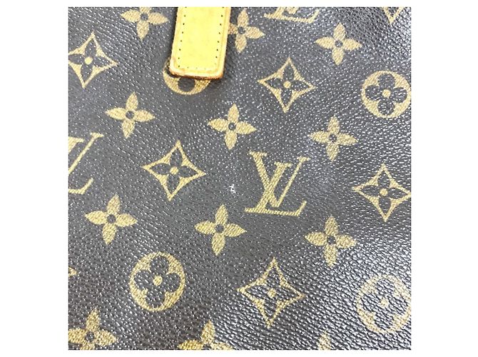 Borsa Cabas Mezzo Monogram Louis Vuitton Marrone - vista 6