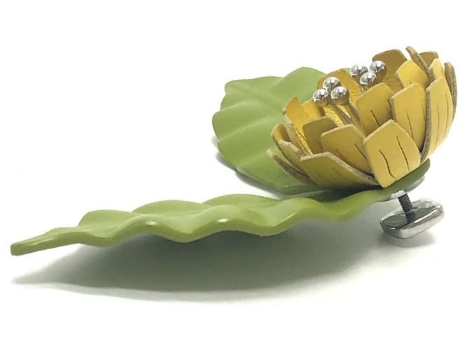 Spilla a fiore Loewe Primavera/Estate 2026 Verde Giallo - vista 6
