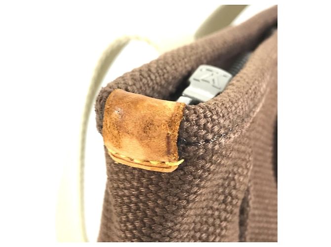 Borsa Louis Vuitton Antigua Cabas MM Marrone - vista 10