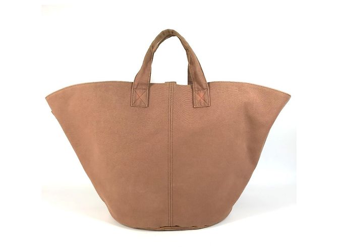 Hermès Borsa Hermes Panier de Plage GM Marrone - vista 4