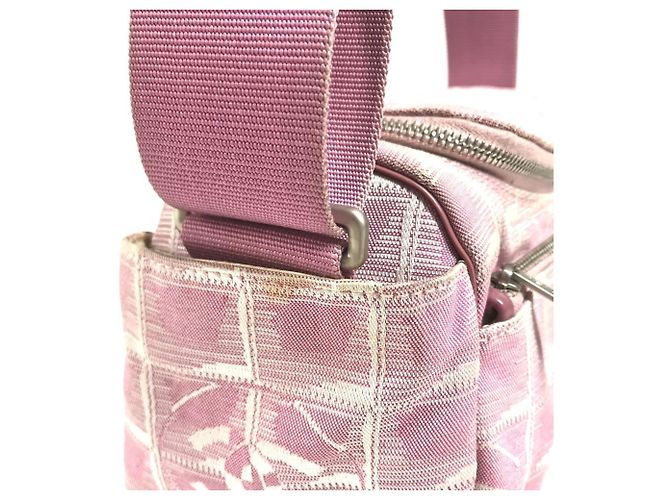 Borsetta a tracolla Chanel New Travel Coco Mark Logo CC Rosa - vista 14
