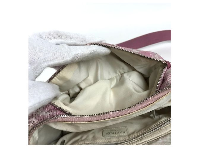Borsetta a tracolla Chanel New Travel Coco Mark Logo CC Rosa - vista 6