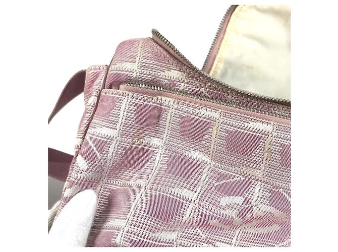 Borsetta a tracolla Chanel New Travel Coco Mark Logo CC Rosa - vista 7