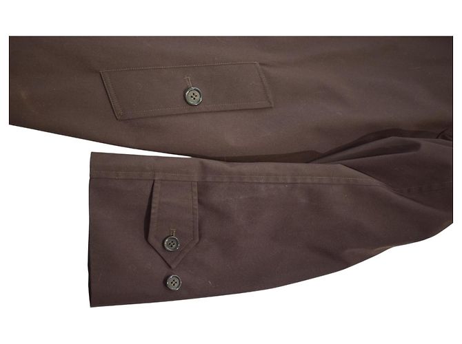 BURBERRY Trench Coat London de algodón marrón oscuro con forro desmontable 100% lana Nova Check Castaño - vista 16