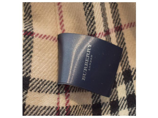 BURBERRY Trench Coat London de algodón marrón oscuro con forro desmontable 100% lana Nova Check Castaño - vista 9