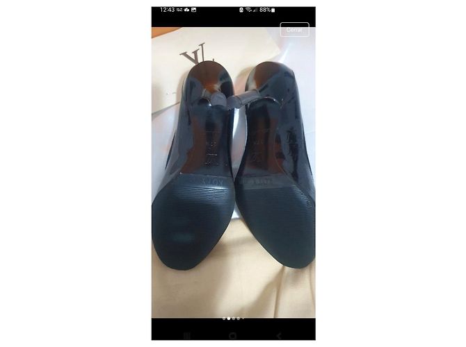 Louis Vuitton Lackleder Pumps Anthrazit Schwarz - Ansicht 3