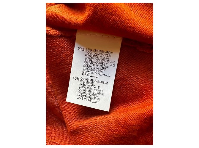 Brunello Cucinelli Pullover aus Wolle und Kaschmir in Orange - Ansicht 7