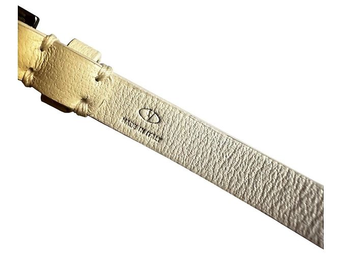 Bracciale Valentino in pelle con logo Bianco - vista 6