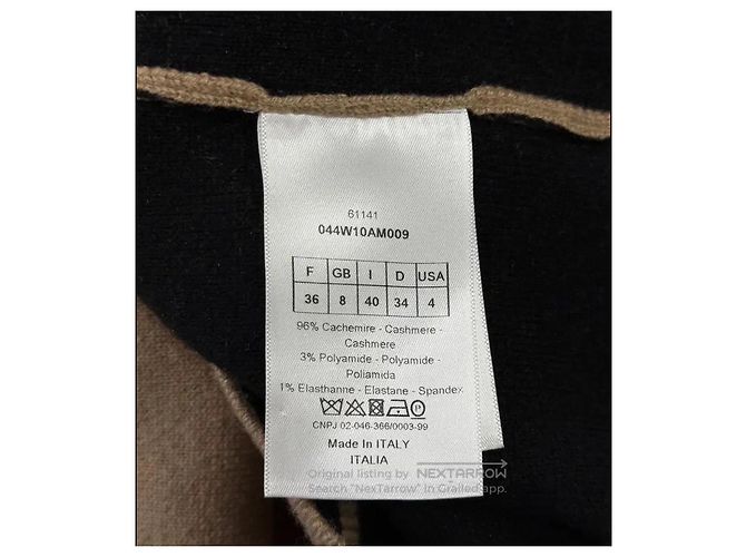 Christian Dior Dior Strickjacke "J'ADIOR 8" Schwarz Kamel - Ansicht 6