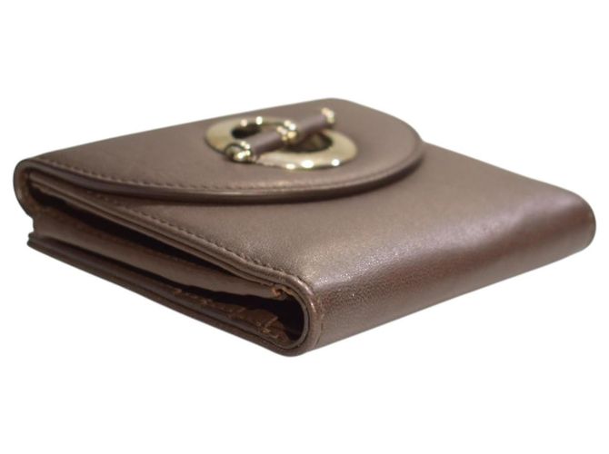 Cartera de cuero marrón Christian Dior Castaño - vista 10