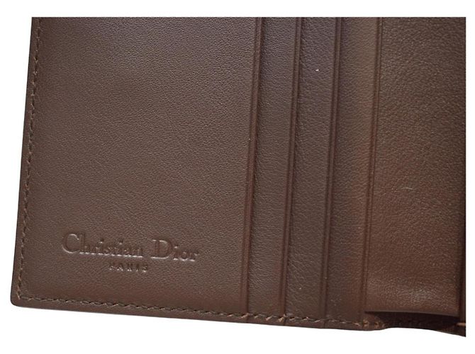 Cartera de cuero marrón Christian Dior Castaño - vista 12