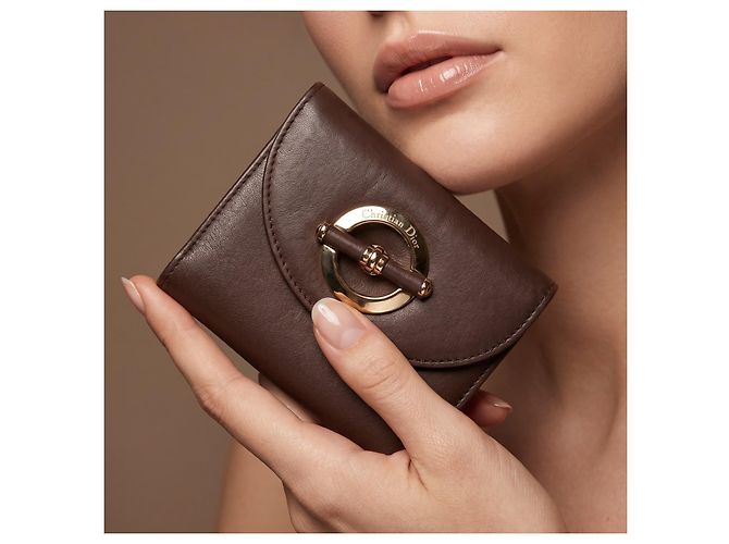 Cartera de cuero marrón Christian Dior Castaño - vista 15