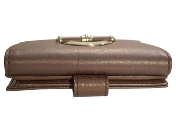 Cartera de cuero marrón Christian Dior Castaño - vista 5
