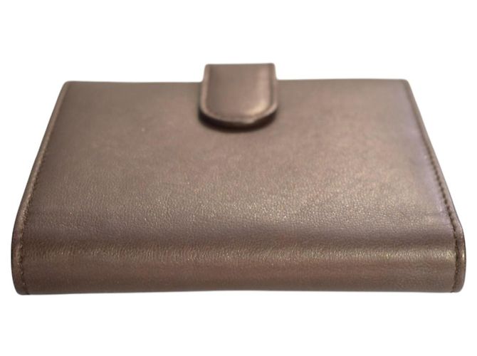 Cartera de cuero marrón Christian Dior Castaño - vista 6