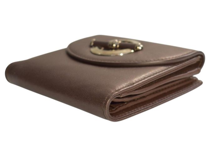 Cartera de cuero marrón Christian Dior Castaño - vista 9