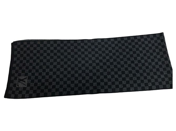 Stola in lana nera Louis Vuitton Nero - vista 3