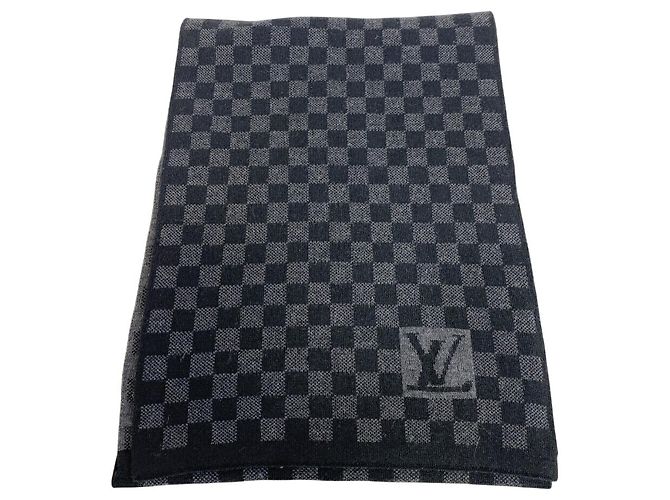 Stola in lana nera Louis Vuitton Nero - vista 4