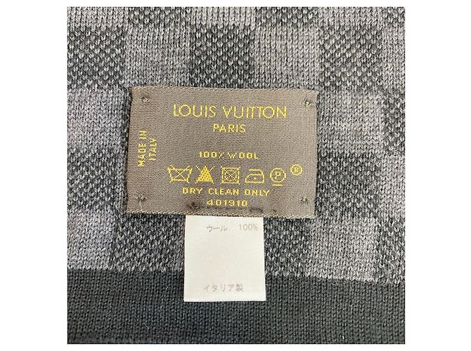 Stola in lana nera Louis Vuitton Nero - vista 6