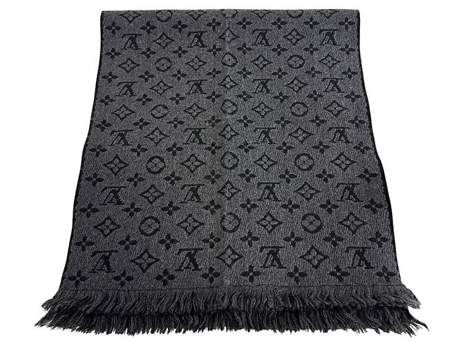Sciarpa Louis Vuitton Monogram Classic Marrone Nero - vista 4