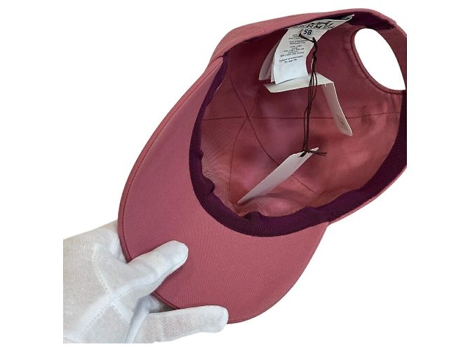 Hermès Cappellino Hermes Serena H Electric Rose Sorbet in Rosa - vista 6