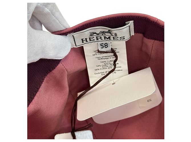 Hermès Cappellino Hermes Serena H Electric Rose Sorbet in Rosa - vista 8