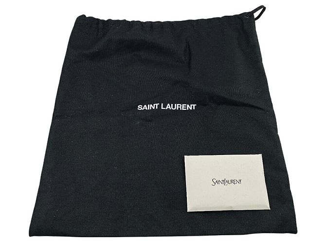 Yves Saint Laurent schmaler Ledergürtel Golden - Ansicht 8