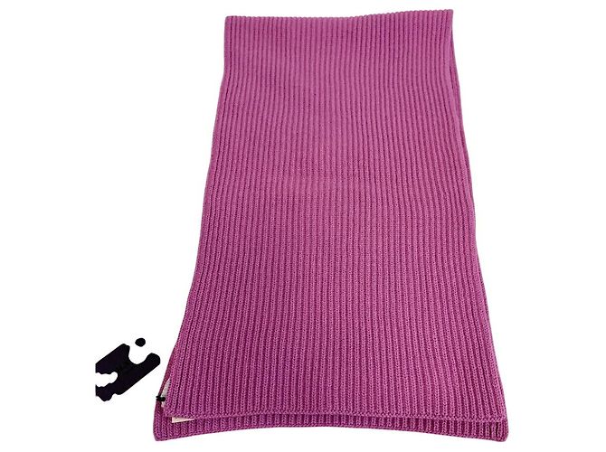 Stola Prada in cashmere e lana rosa - vista 2