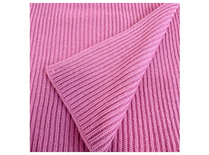 Stola Prada in cashmere e lana rosa - vista 3