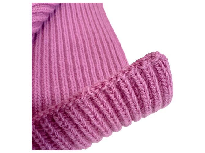 Stola Prada in cashmere e lana rosa - vista 4