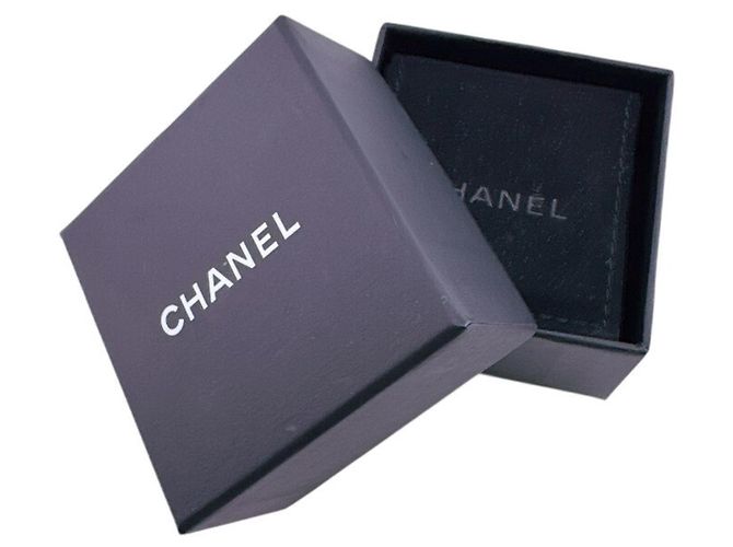 Orecchini a lobo in metallo argentato Chanel Argento - vista 18