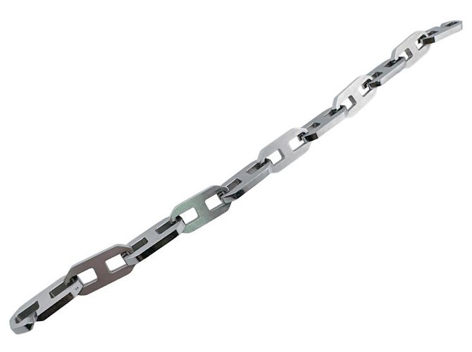 Hermès Bracciale con charm Maillon in argento sterling Hermes - vista 3