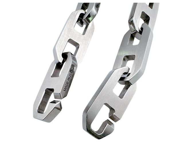 Hermès Bracciale con charm Maillon in argento sterling Hermes - vista 4