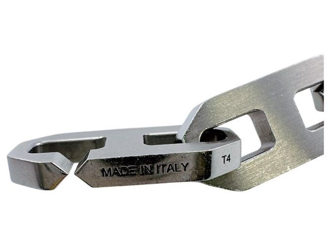 Hermès Bracciale con charm Maillon in argento sterling Hermes - vista 5