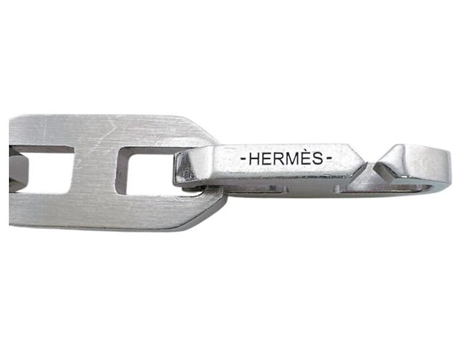 Hermès Bracciale con charm Maillon in argento sterling Hermes - vista 6