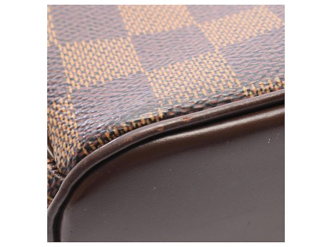 Borsa a tracolla Louis Vuitton Ipanema GM Damier Ebene Marrone - vista 10
