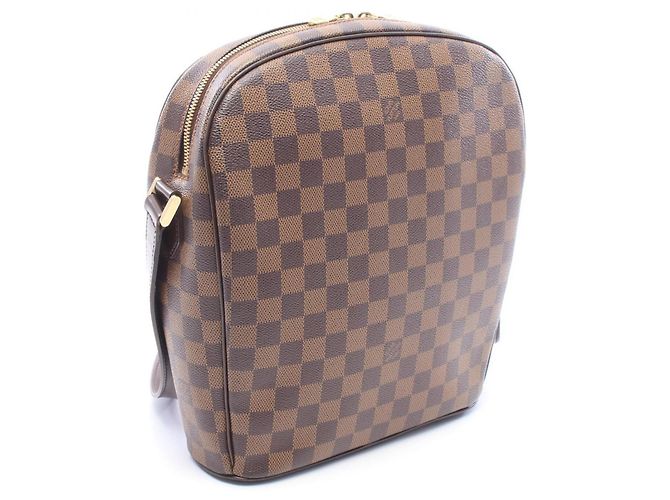 Borsa a tracolla Louis Vuitton Ipanema GM Damier Ebene Marrone - vista 2